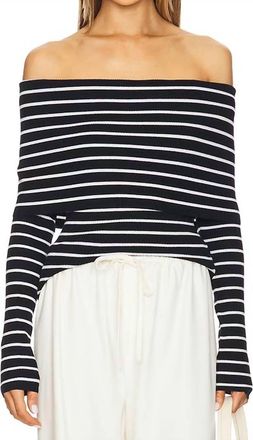 A.L.C. Evelyn Top In Midnight & White