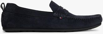 Tommy Hilfiger Mens Cleated Suede Driving Loafer - Navy - US 11.5 / EU 45