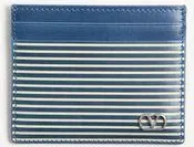 Valentino Garavani Valentino Garavani Vlogo Signature Wallet in Grainy Calfskin with Le Chat de la Maison print Man AZURE UNI