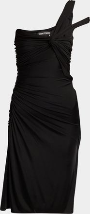 Tom Ford One-Shoulder Ruched Mini Dress