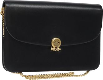 Dior Black Leather Shoulder Bag (Pre-Owned)