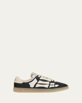 Amiri Mens Pacific Football Leather & Suede Low-Top Sneakers