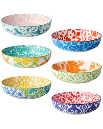 Certified International Pavillion Set Of 6 Soup Bowls