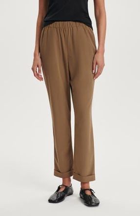 Varley Alana Slim Tapered Crop Pants in Taupe Stone at Nordstrom Rack, Size X-Large