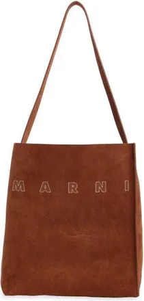 Marni Small Museo Hobo Bag in Cigar at Nordstrom