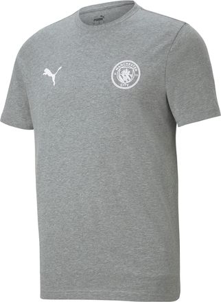 Puma Manchester City Essentials Kids Tee - Grey - Size 11/12 Years
