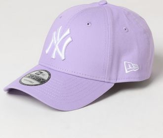 New Era Cappello NY New Era in cotone con logo ricamato