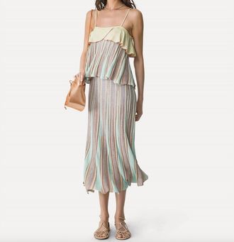 Forte_Forte Les Foiles Intarsia Midi Skirt In Lucente