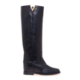 Via Roma 15 Stivale 2568 - female - Via Roma 15 - High Boots - Black - 9 UK - Shoes