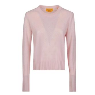 Guest In Residence Truien & Vesten, Dames, Roze, M, Kasjmier, Compass Shrunken Sweater
