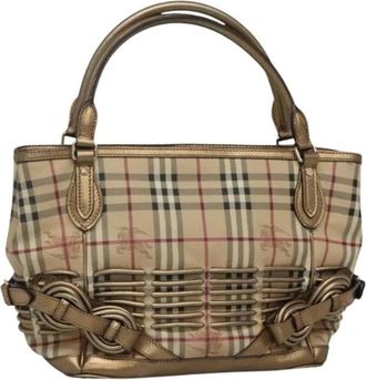 Burberry Pre-owned Handbags, female, Beige, Size: ONE SIZE Pre-owned Hand Bag