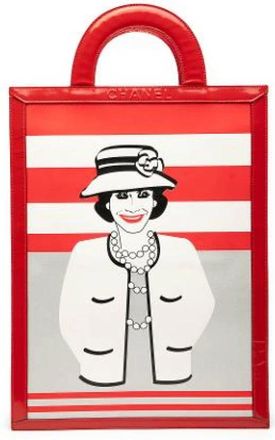 Chanel Pre-owned Tote Bags, female, Red, Size: ONE SIZE Pre-owned Vintage Leather Tote