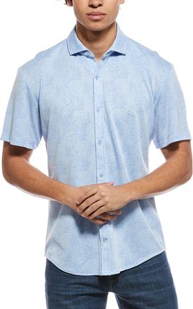 Tailorbyrd Tailorbyrd Tropical Printed Short Sleeve Shirt