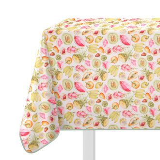 KASANOVA Tovaglia antimacchia 140x140 cm frutta estiva