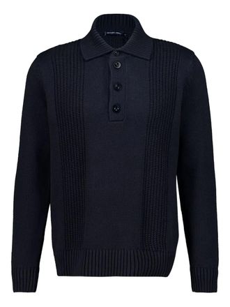 Frescobol Carioca Romano polo shirt - men - Cotton/Cashmere - M - Blue