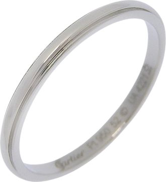 Cartier Platinum Platinum 950 Band Ring (Pre-Owned)