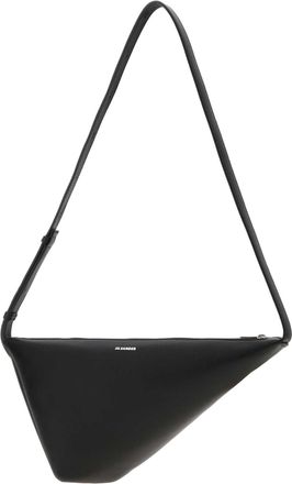 Jil Sander Mens Crossbody Bag Black Calf