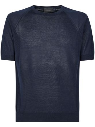 Tagliatore Lightweight Crew Neck T-Shirt with Raglan Sleeves