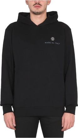 Philipp Plein Hexagone Hoodie Sweatshirt - Heren - Hoodies - Zwart - S - Hoodies & sweatvesten
