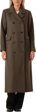 Modstr&ouml;m Stijlvolle Junipermd Coat voor herfst/winter - Dames - Mantel - Bruin - L - Wol - Jassen