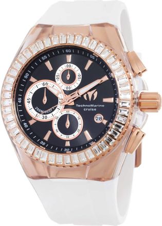 Technomarine Cruise Chronograph Quartz Crystal Black Dial Mens Watch TM-121160