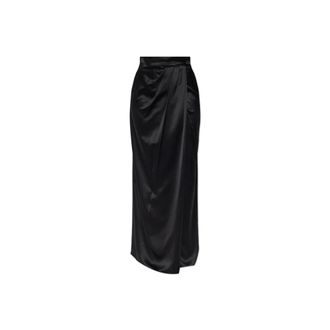 Max Mara Falda C&aacute;mara de Seda - Skirts - Mujer - Negro - 2XS
