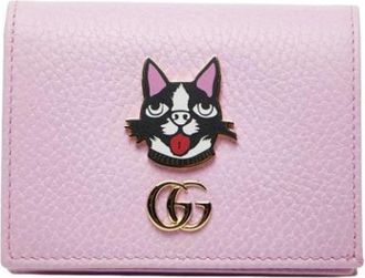 Gucci Pre-owned Wallets, female, Pink, Size: ONE SIZE Pre-owned Leather wallets