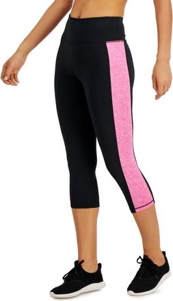 Ideology Colorblocked Cropped Leggings In Peony