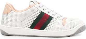 Gucci Leather Re-Web Sneakers