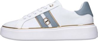 Twinset Leren en kunstleren sneakers - Dames - Sneakers - Wit - 41 EU - Leer - Schoenen