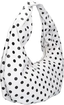 N&uacute;noo Tassen, Dames, Wit, ONE Size, Small Alma Draped Schoudertas