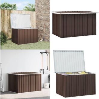 vidaXL Baule da Giardino Marrone 149x99x93 cm - Cassapanca da giardino - Archiviazione esterna