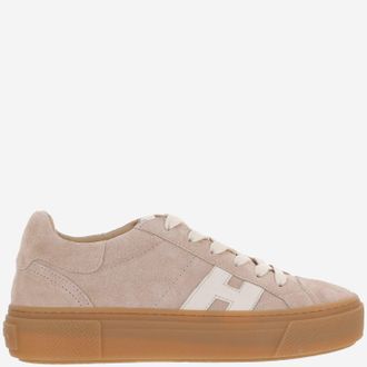 Hogan su&egrave;de sneakers met logo