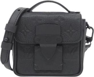 Louis Vuitton Pre-owned Taurillon Monogram Pico S Lock Schoudertas - Dames - Vintage Mini Tas - Zwart - ONE Size - Leer - Vintage