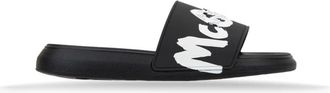 Alexander McQueen Dames Slip-On Rubberen Sandalen - Dames - Sandalen - Zwart - 39 EU - Schoenen