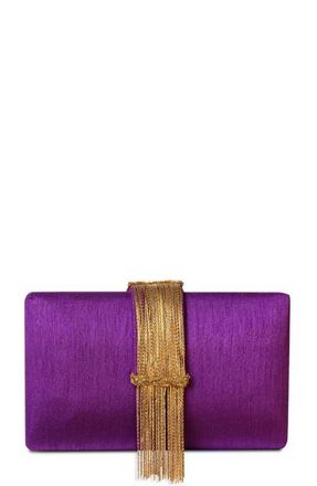 Simitri Fringe Clutch in Royal at Nordstrom