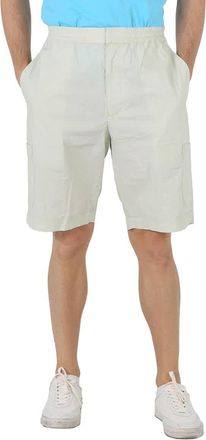 AMBUSH Ambush Mens Green Lily Green Drawstring Cotton Bermuda Shorts