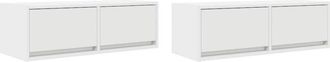 vidaXL Vidaxl - Muebles de tv 2 uds Blanco 80x31x25,5 cm Madera de ingeniería