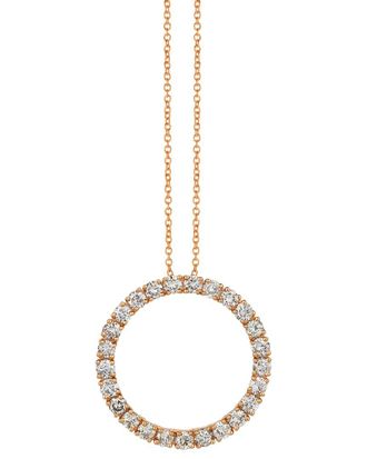Le Vian Nude Diamond 14K Rose Gold 1.31 Ct. Tw. Diamond Pendant Necklace