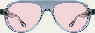 Thierry Lasry Dynasty Acetate Aviator Sunglasses