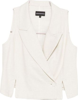 Emporio Armani Giacca blazer in misto cotone Emporio Armani