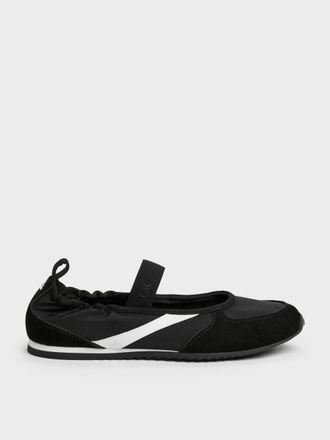 Charles & Keith Jace Recycled Leather Mary Jane Sneakers