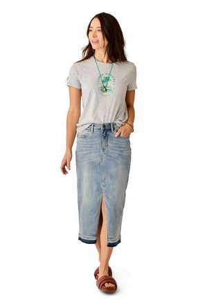 Carve Designs Atlas Denim Skirt in Beach Blue at Nordstrom, Size 10