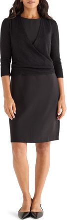 Nic+Zoe Sleeveless Stretch Little Black Dress in Black Onyx at Nordstrom, Size Xx-Large
