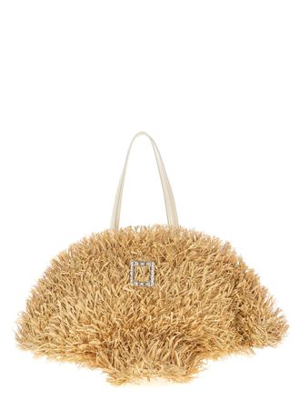 Roger Vivier Womens Tres Vivier Panier Large Shopping Bag