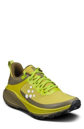 Craft Pure Trail X Running Shoe in Roots/Contrast Green at Nordstrom, Size 10.5