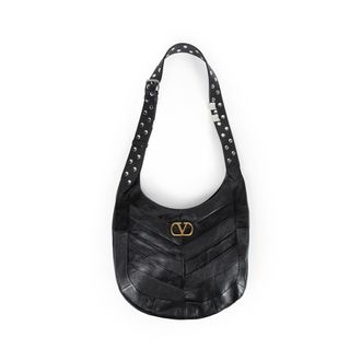 Valentino Hoboho Chevron Nappa Hobo Bag