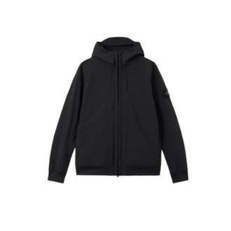 Stone Island Giacca con cappuccio in Soft Shell-R - - Jackets - Uomo - Nero - L