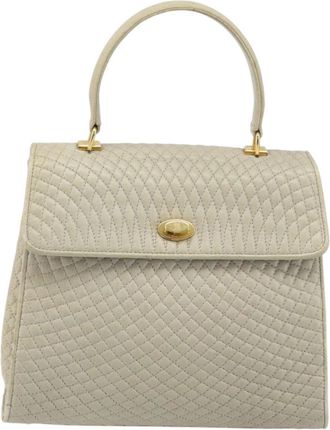 Bally Vintage Leather Leather Handbag (Pre-Owned)