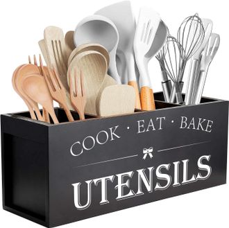 OEM Caja De Madera Para Guardar Cubiertos, Ideal Para Encimeras De Cocina